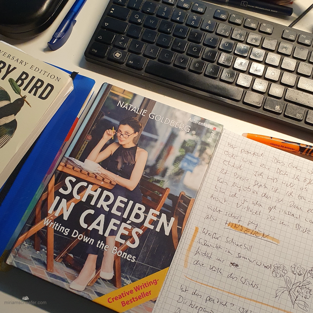 Schreiben mit Notizbuch