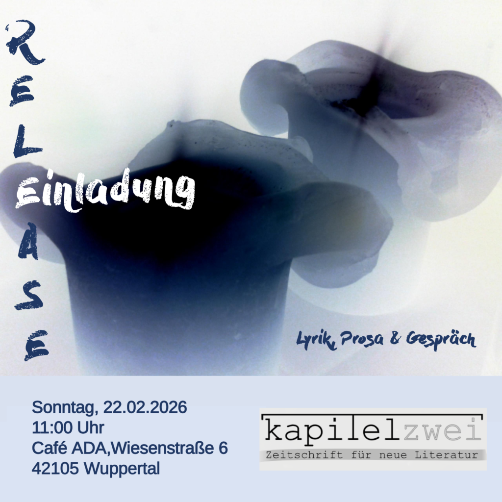 Plakat Kapitelzwei Ausgabe #1 Premierenlesung